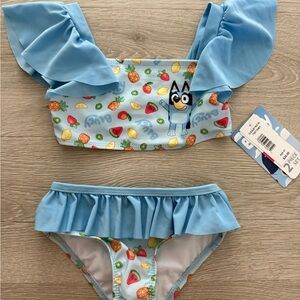 Bluey two piece 4T girl Swimsuit